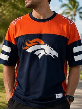 Denver Broncos Navy and Orange Team Jersey